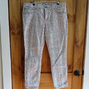 Free People Printed Ankle Pants - 30